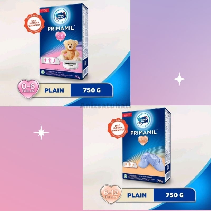 Susu bayi baru lahir Frisian flag Primamil 750gr kemasan baru  0-6 Bulan tahap 1 / 6-12 bulan tahap 