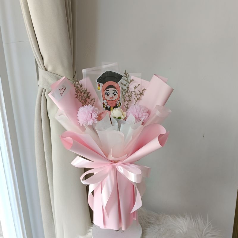 buket akrilik anime wisuda buket wisuda murah