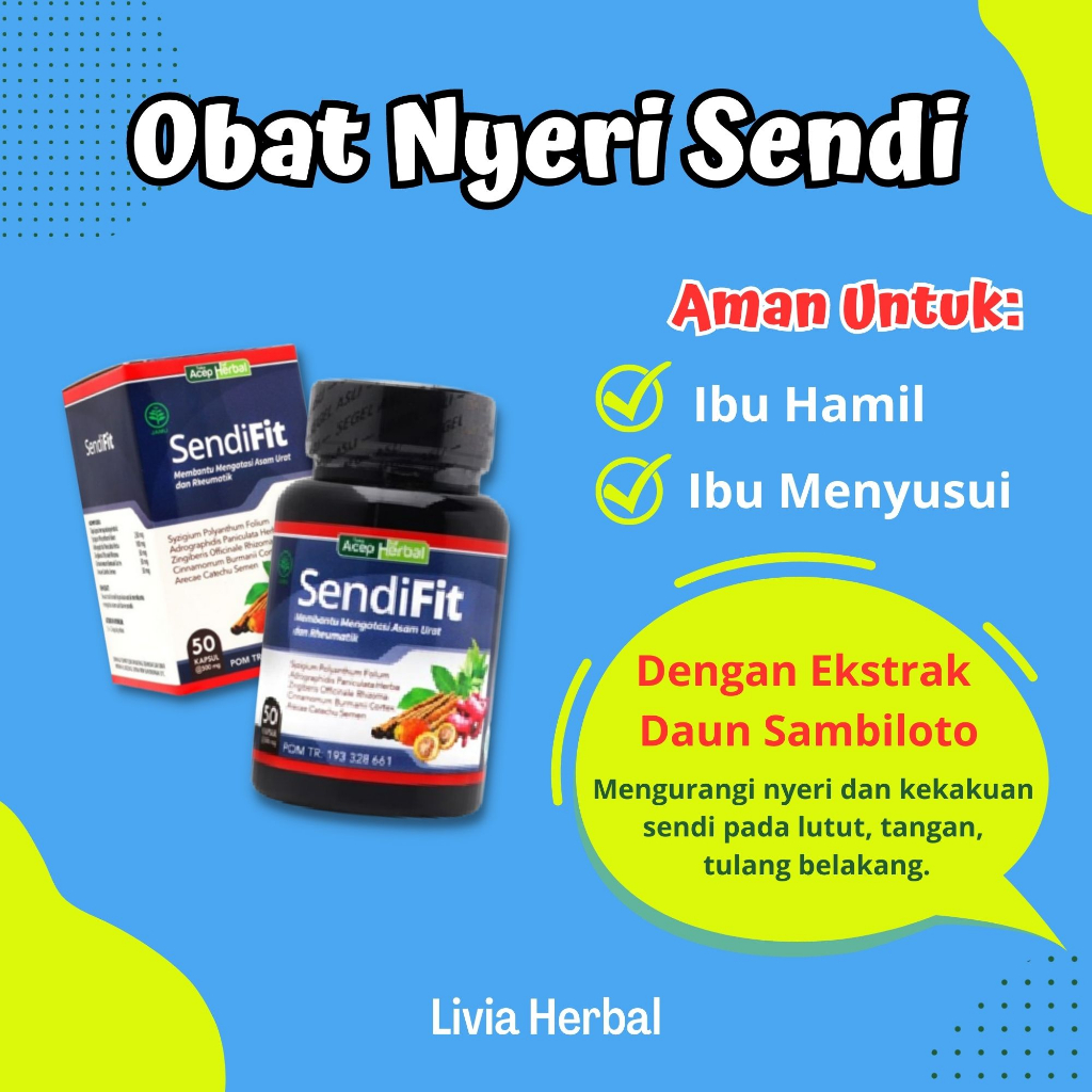 [BISA COD] SendiFit - Obat Herbal Nyeri Sendi Siku dan Otot Kaku Nyeri Jari Tangan dan Kaki Tulang L