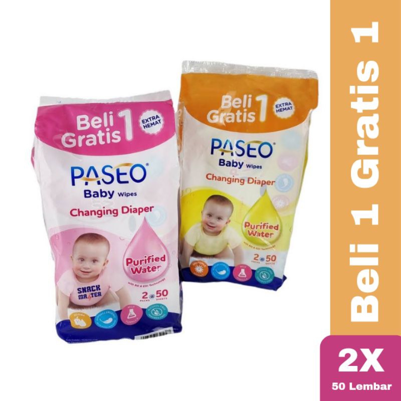 Tisu Basah Paseo | Baby Wipes Paseo | Tisu Bayi Newborn | Paseo Wipes Termurah