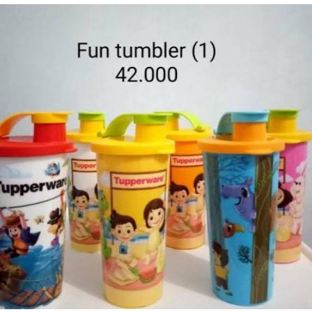 HARGA PROMO TERMURAHH Tupperware Fun Tumbler Gelas Minum Anak tumbler botol gelas tempat minum peral