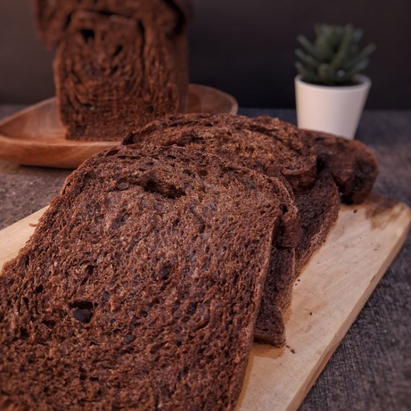 

Chocolate Soft Loaf Sourdough Roti Tawar Cokelat Chocolate Sourdough Bread