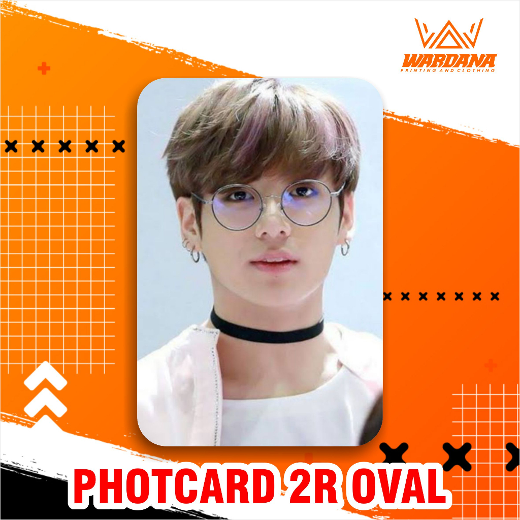 CETAK PHOTOCARD OVAL 2R (6CM X 9CM) PROSES CEPAT