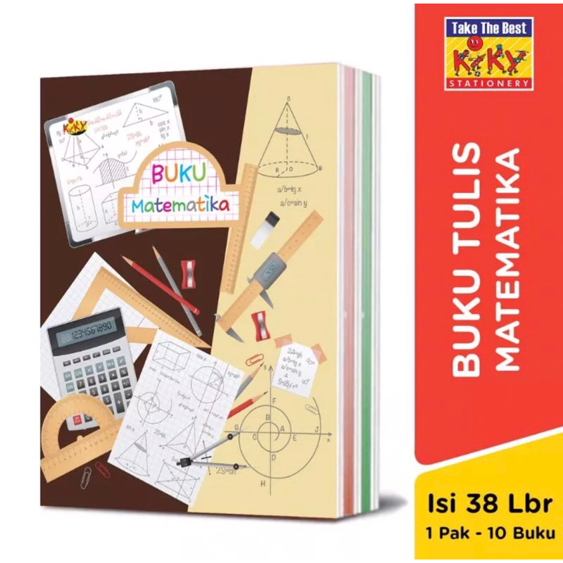 

Buku Tulis Strimin Kotak Kecil / Kotak Besar Buku Matematika 38 Lembar
