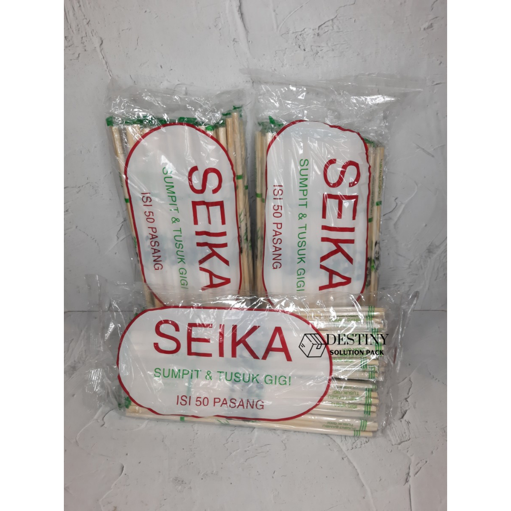 Sumpit Bambu Seika (1 pack isi 50 pasang)