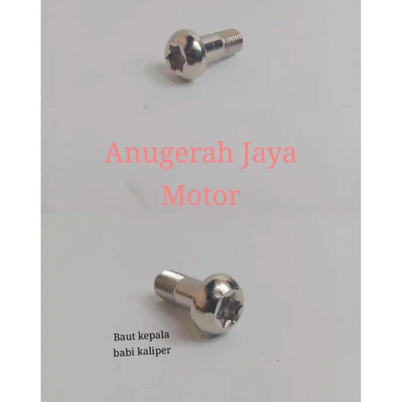 baut kaliper cakram depan  yamaha mio, mio j, vega/baut  breket kepala babi cakram yamaha mio soul, 