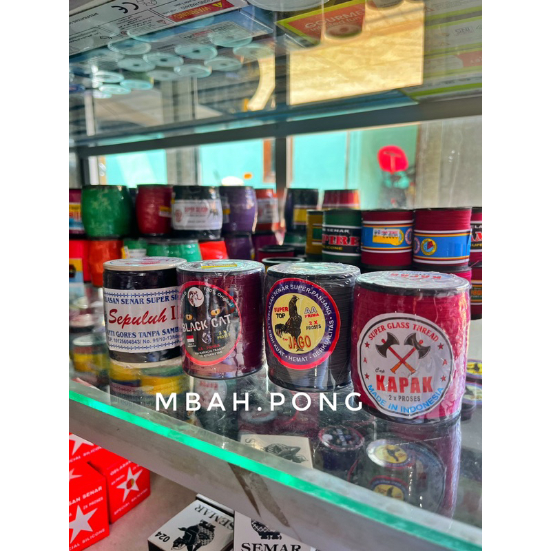 gelasan senar super silicon | benang layangan cap kapak