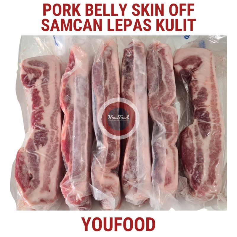 

Daging Babi Samcan Tanpa Kulit - Pork Belly Skin Off