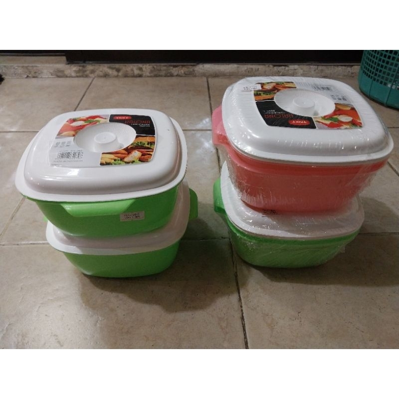 Basin plastik Tutup/Mangkok plastik Tutup/Mangkok Sayur Segi Tutup - TRIXY