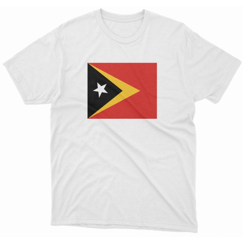 Baju Kaos Timor-Leste Flag Reworked No. 66, Series 4 T-Shirt Premium