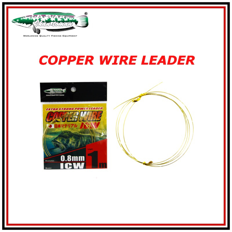 Neklin Pancing Ikan Toman Copper Wire Leader Tembaga 3X strong