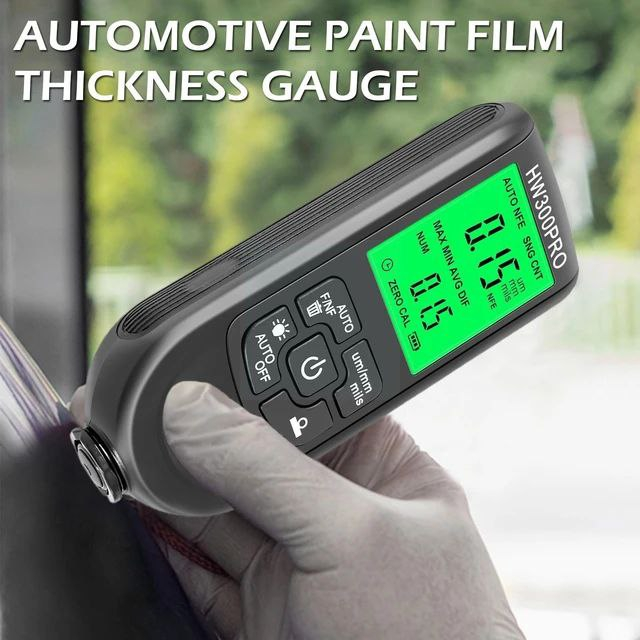 Coating Thickness Gauge HW300PRO Car Paint Thickness FE/NFE 0-2000um