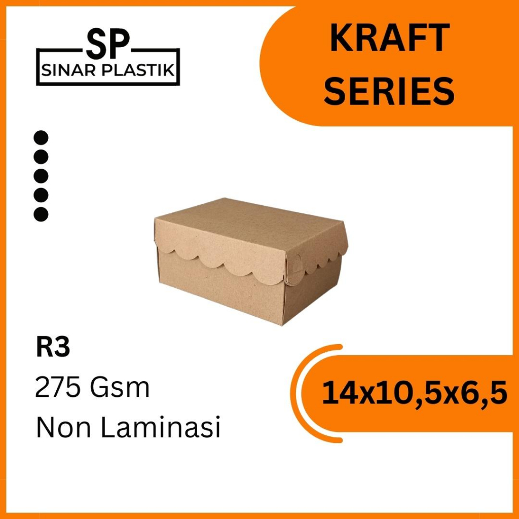 

Dus Kraft Renda 14x10,5x6 Polos / Dus Snack Coklat / Box roti SN. [Min Order 5PCS]