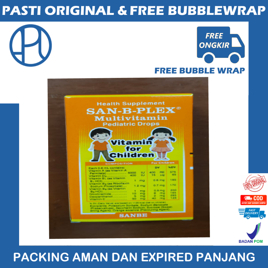 SAN B PLEX DROP 15 ML MULTIVITAMIN VITAMIN BAYI BALITA SANBE PLEK SAN-B-PLEX SAN-B