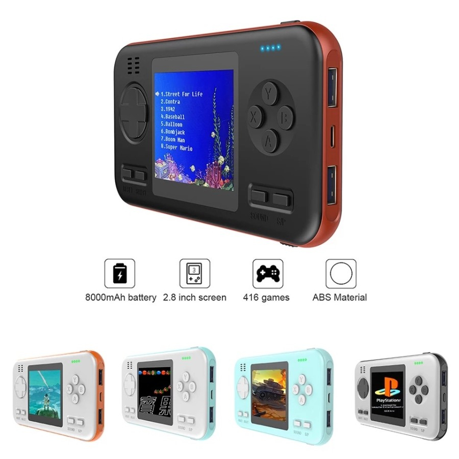 Gameboy Game Boy Powerbank Console Wanle 416 Games In 1 8000 mAh