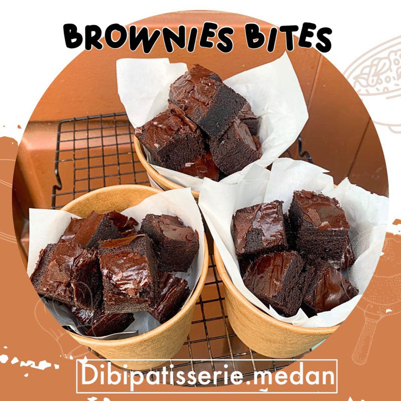 

Brownies Bites Bucket , Brownies Coklat Lumer, Brownies Bucket Medan, hampers Lebaran, 16Oz