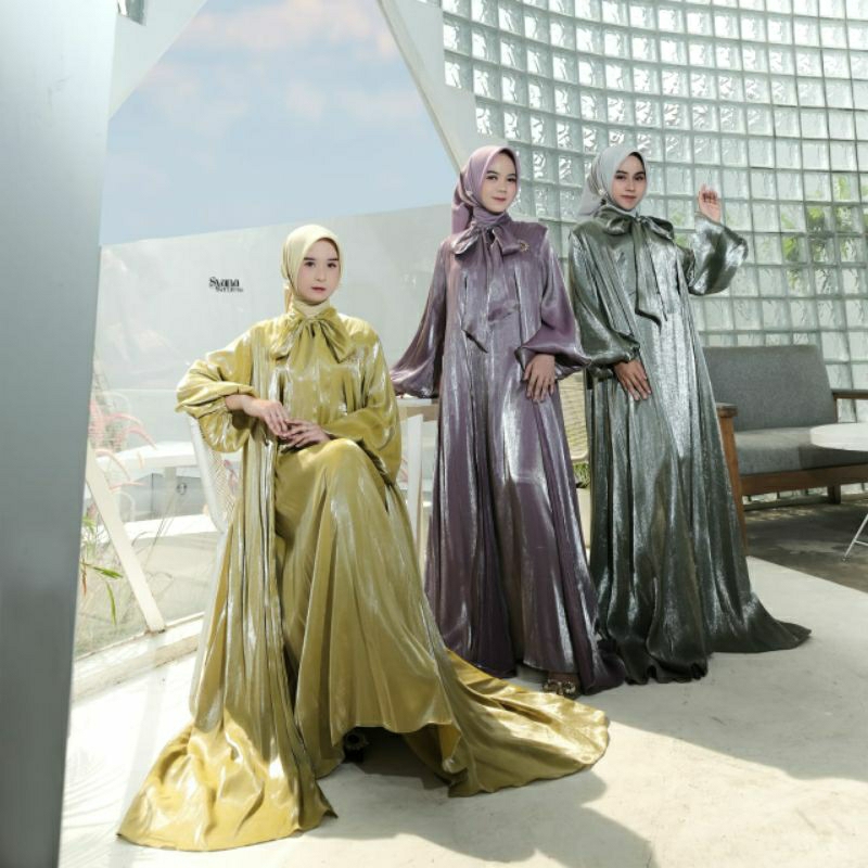 Syana Dress MK//Shimmer Dress/Shimmer terbaru/Shimmer muslim/Solfieshop/Dress kondangan/Dress peremp