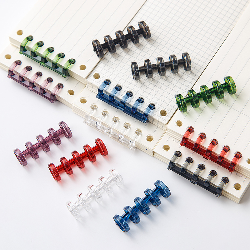 

Coil Notebook - DIY Binding Ring Binder ( 5 Rings ) Colors - 15 mm Tulang Bisa A4 / B5 / A5 Warna Warni Strip Loose-Leaf Buckle Retro Aksesoris Perlengkapan Notepad Sekolah Kuliah Kantor [H3-1][x]