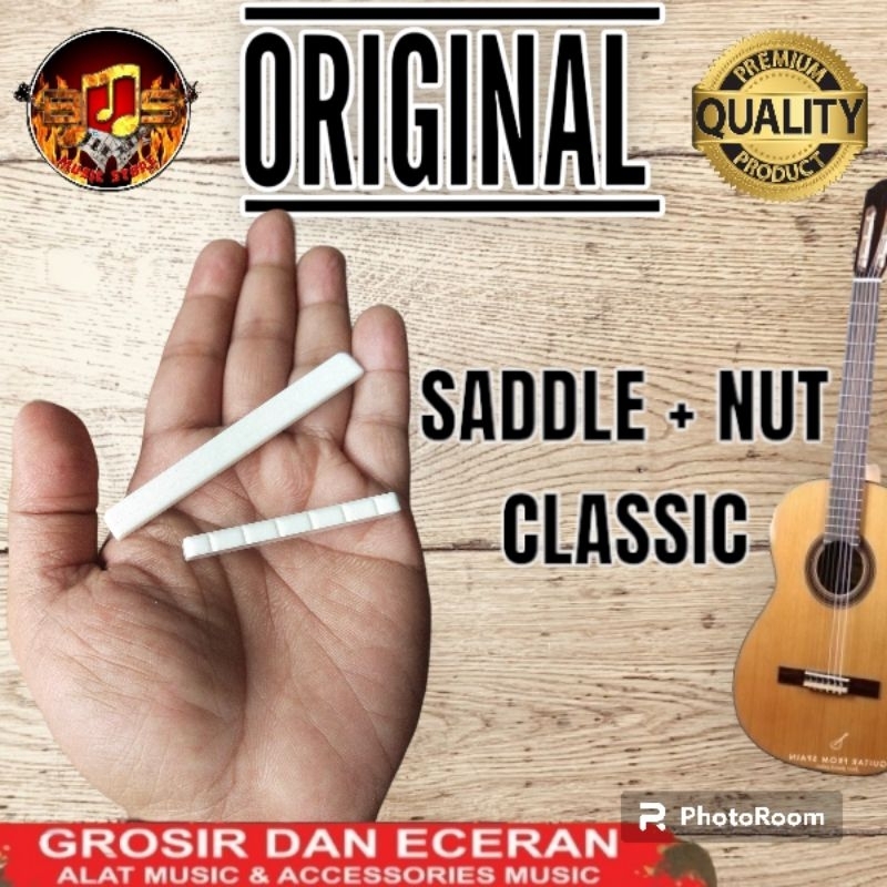 Saddle Classic Nylon Gitar Nut Gitar Nylon nilon Gading Saddle Tersedia Saddle Tulang Gitar Classic
