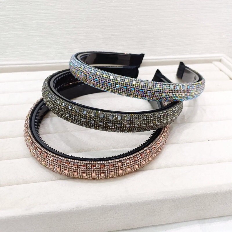 BANDO BANDANA IMPORT KOREA KRISTAL PERMATA / BANDO AKSEN CRYSTAL KOREAN MEWAH