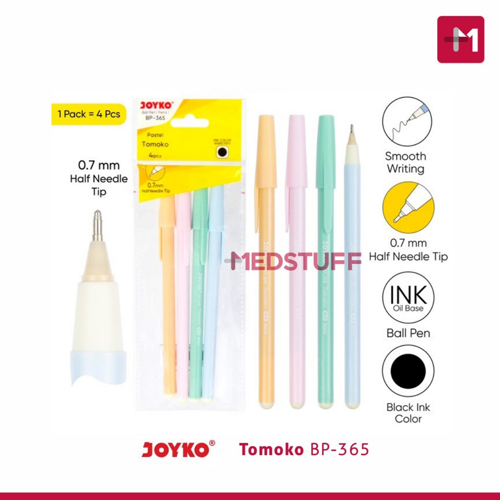 

Ball Pen Pena Pulpen Joyko BP 365 Tomoko isi 4pcs