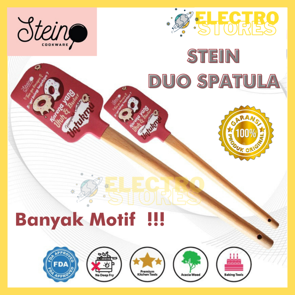 Stein Cookware Duo Spatula Baking Tahan Panas SteinCookware