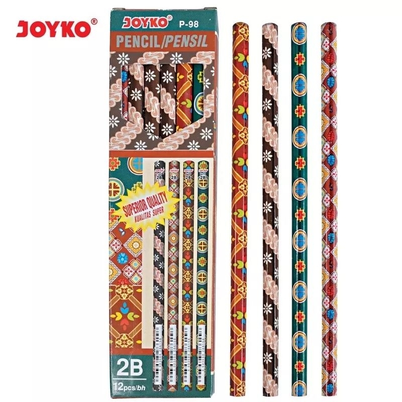 

[ LUSIN MURAH ] Pensil 2B Joyko P-98 Batik Pencil