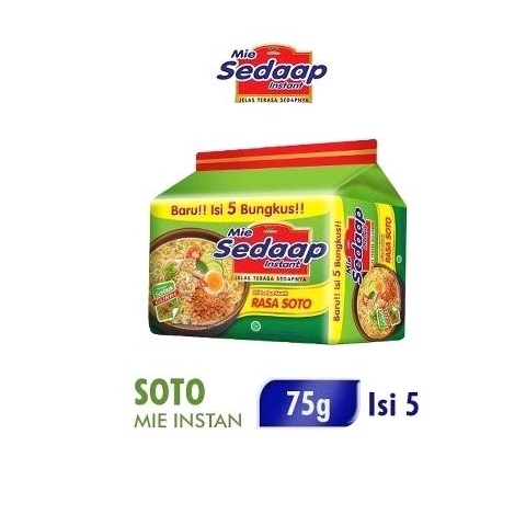

Mie Sedap Soto 1 Pack Isi 5 Pcs