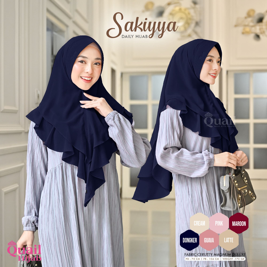 Quail Hijab - SAKIYYA CASUAL KHIMAR HIJAB ORI QUAIL