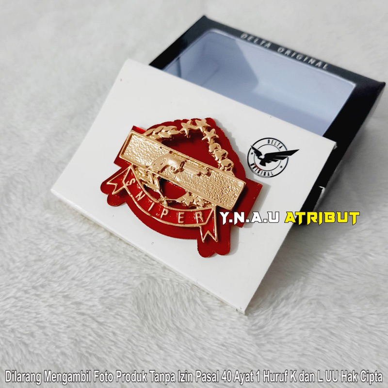 ATRIBUT POLRI / PIN SNIPER PENDEK POLRI EXCLUSIVE