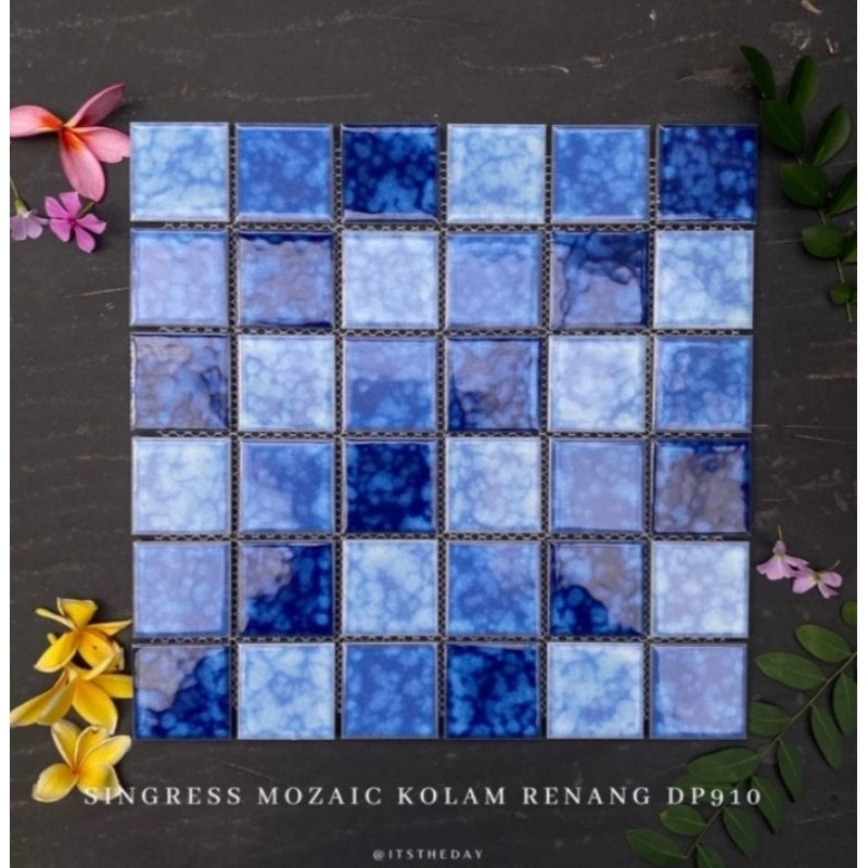 Mozaik Keramik Porcelain Kolam Renang Import Mozaic Singress DP910 Keramik Mozaik Kolam Berenang Mos