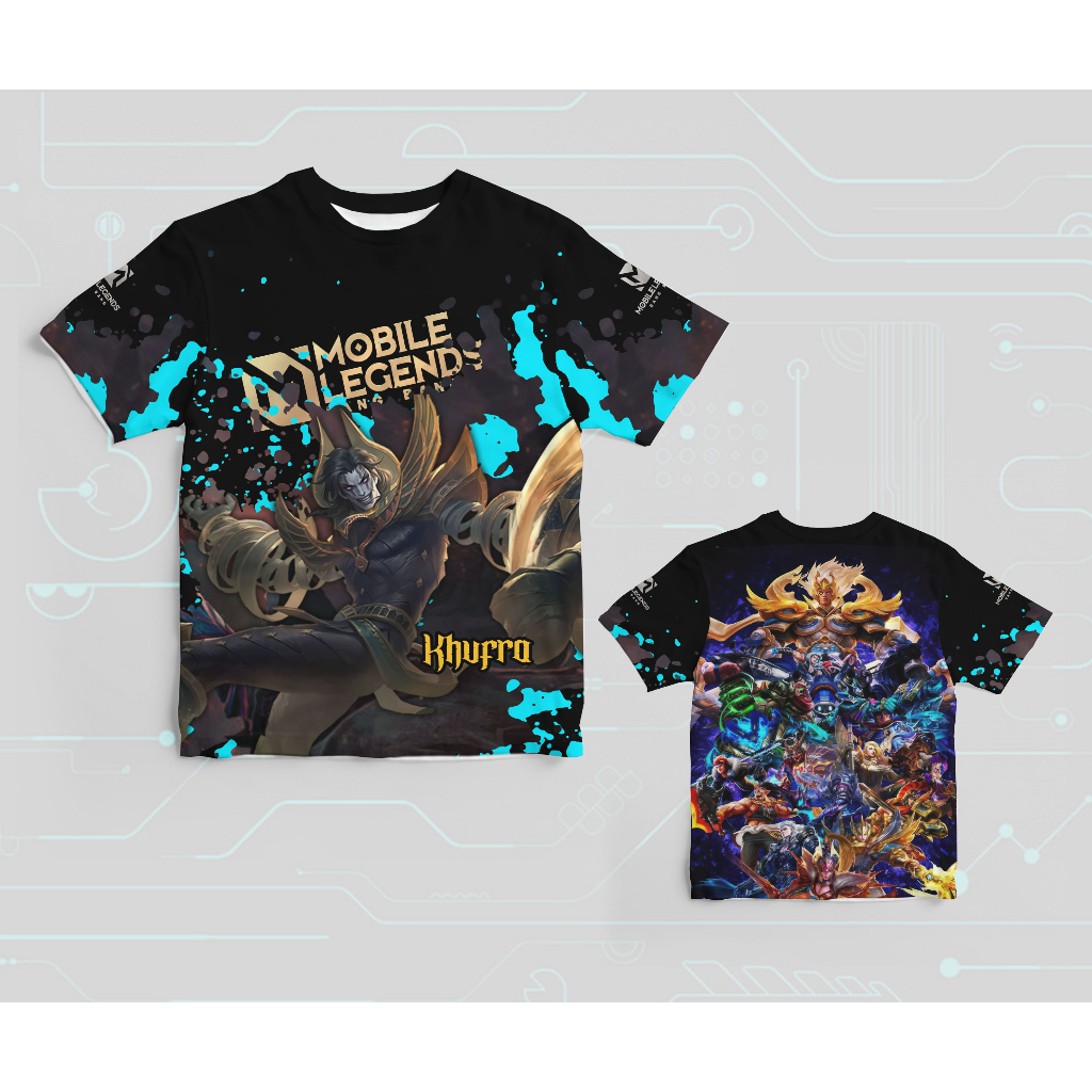 Baju Kaos T-shirt MOBILE LEGEND Khufra Full Print berkualitas