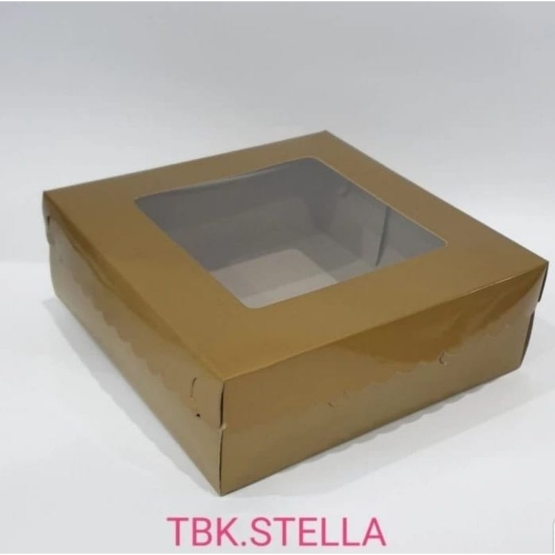 

(10 PCS) KOTAK KUE DUS BOX GOLD/EMAS 28×28 CM