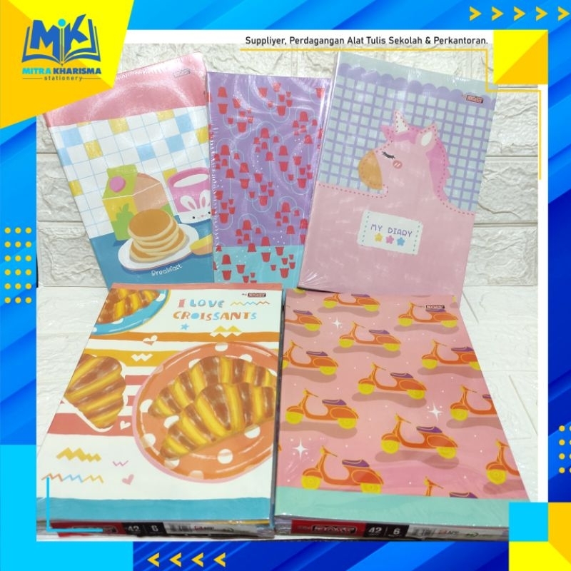 

Buku Tulis Sekolah Big Boss / Besar/ Boxy 42 Lembar (1 Pack isi 6 Buku)