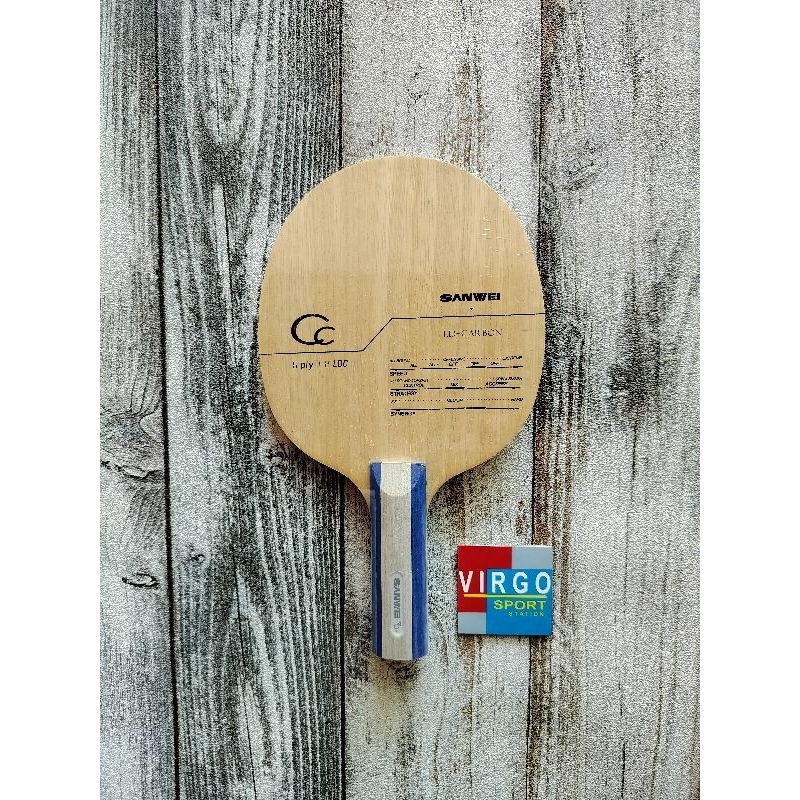 Sanwei CC LD carbon kayu Blade bet pingpong 100%ORIGINAL