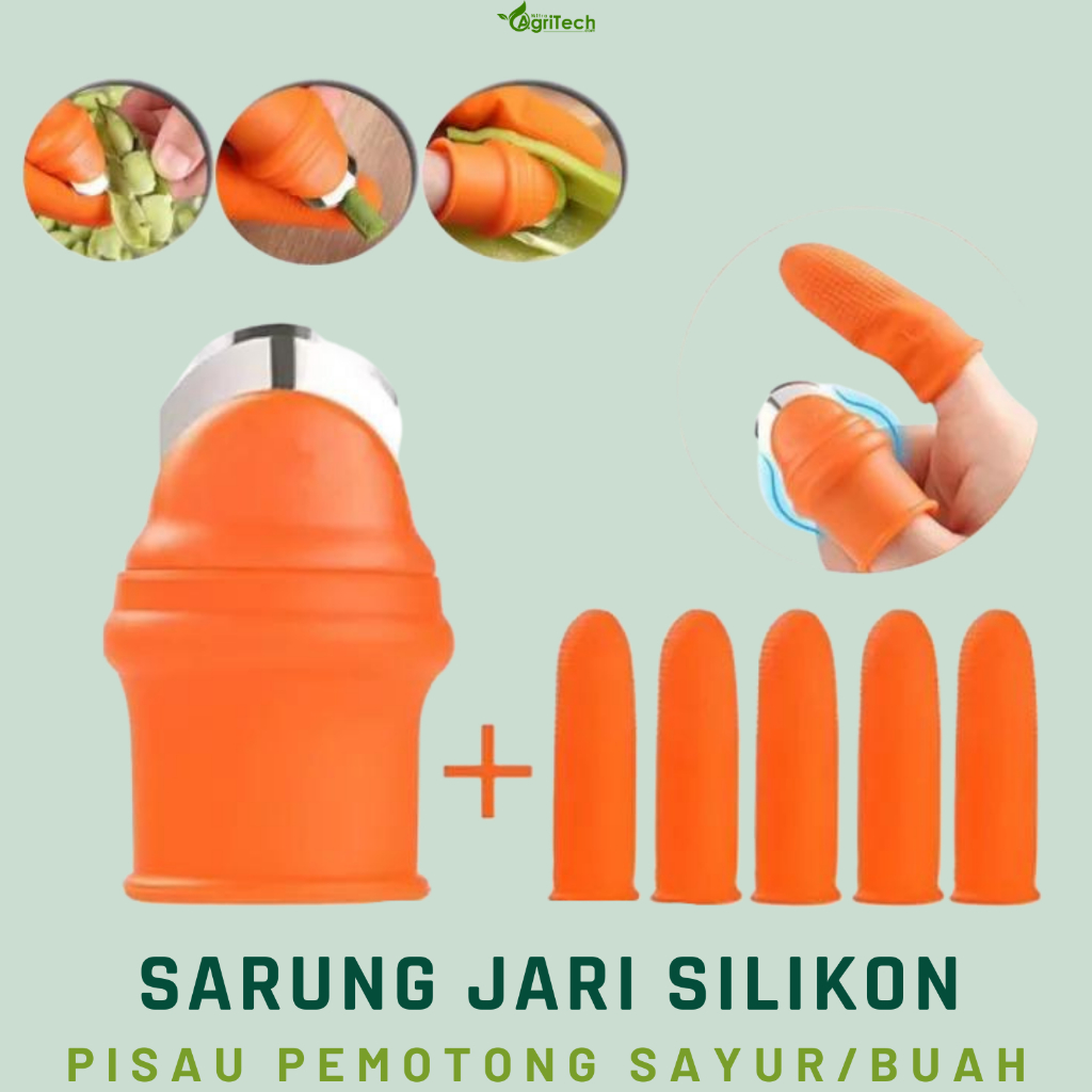 SARUNG JARI JEMPOL SILIKON PISAU JEMPOL TAJAM PEMETIK BUAH