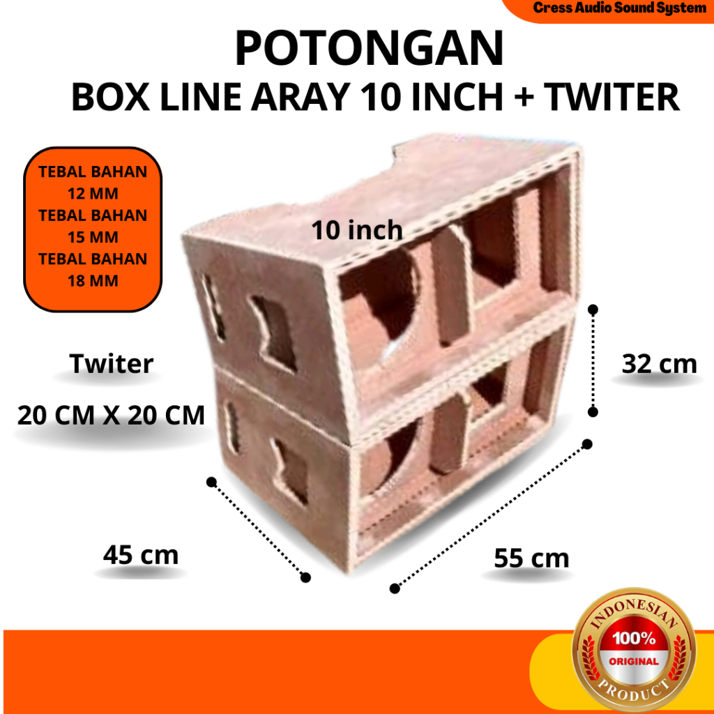 POTONGAN Box Speaker Line Aray 10 Inch  Twiter 20cm x20cm