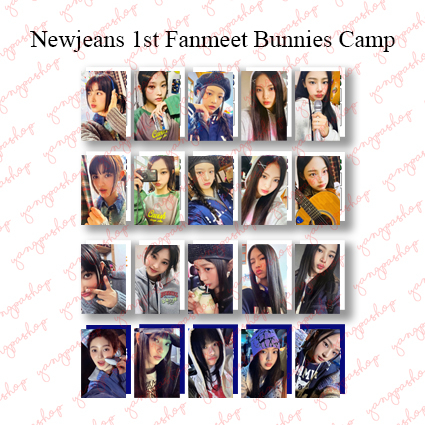[PO / SET] NEWJEANS 1ST FANMEET BUNNIES CAMP NEWJ PHOTOCARD FAN MADE UNOFFICIAL YANGPASHOP MINJI HAN