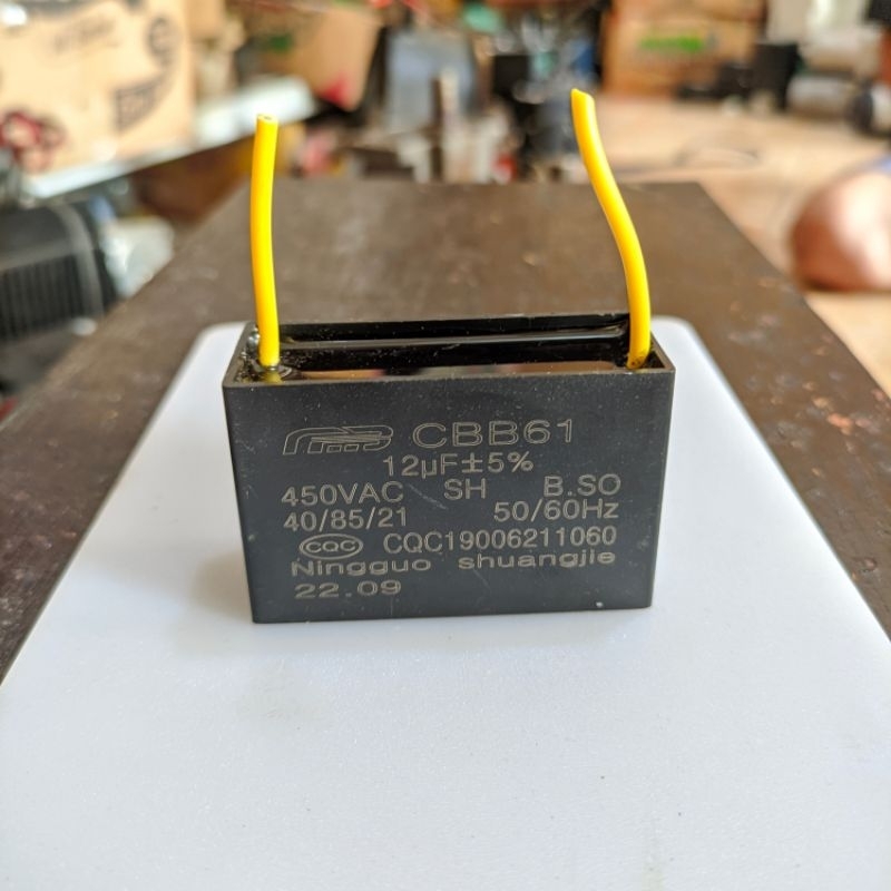 KAPASITOR DINAMO MOTOR AC KAPASITOR KOTAK 12UF 450V AC CBB61