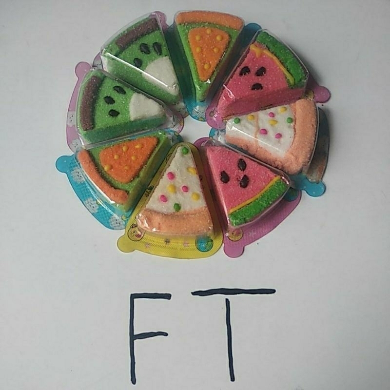 

permen marsmalow semangka segitiga 50 pcs