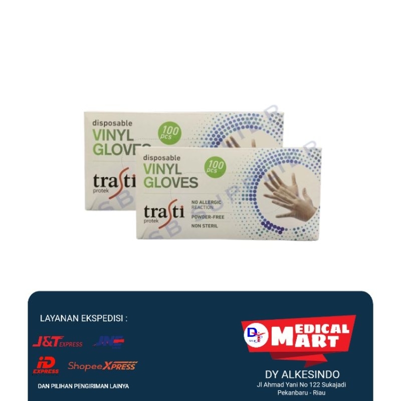 Handscoon Trasti Vinyl isi 100pcs