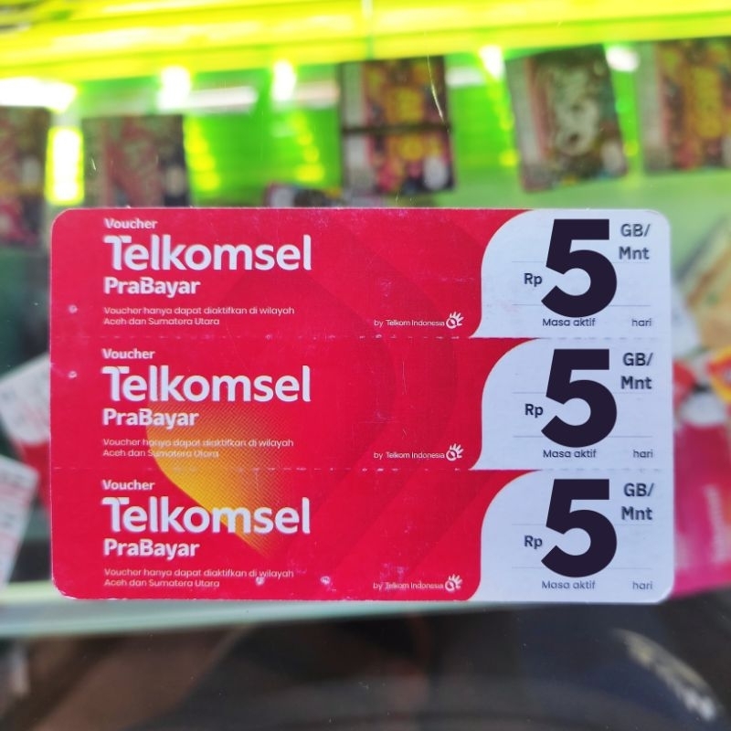 Voucher Telkomsel 5 Gb / 5 Hari Sumut - Aceh