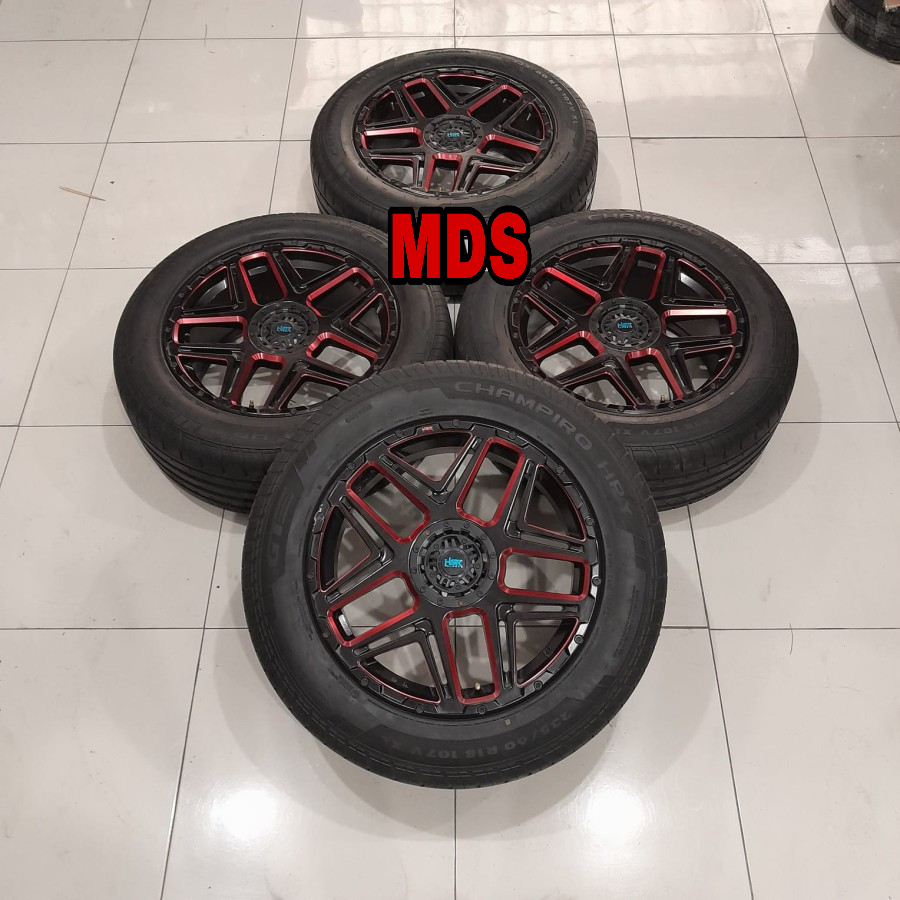Velg Bekas Mobil CRV Ring 18 Hsr Wheel Konga Ban 235 60 R18 GT Champiro