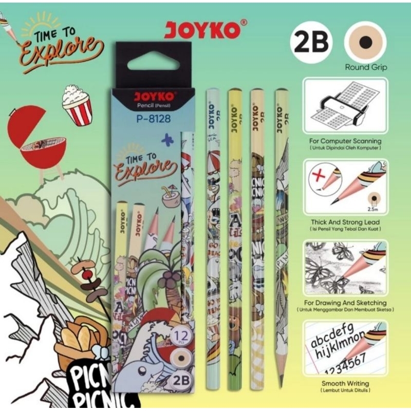 

Pensil Motif Joyko P-8128 Exploren( 1 Pack / 12 pcs)
