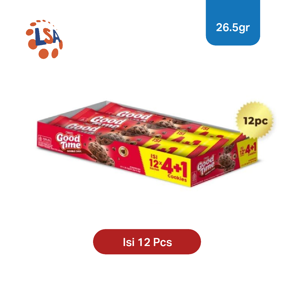 

Good time Double Choc Cookies (4+1) 12 Pcs - @26.5gr