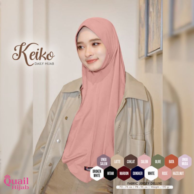 JILBAB INARA RUSLI / JILBAB KEIKO / QUAIL HIJAB /DAILY HIJAB