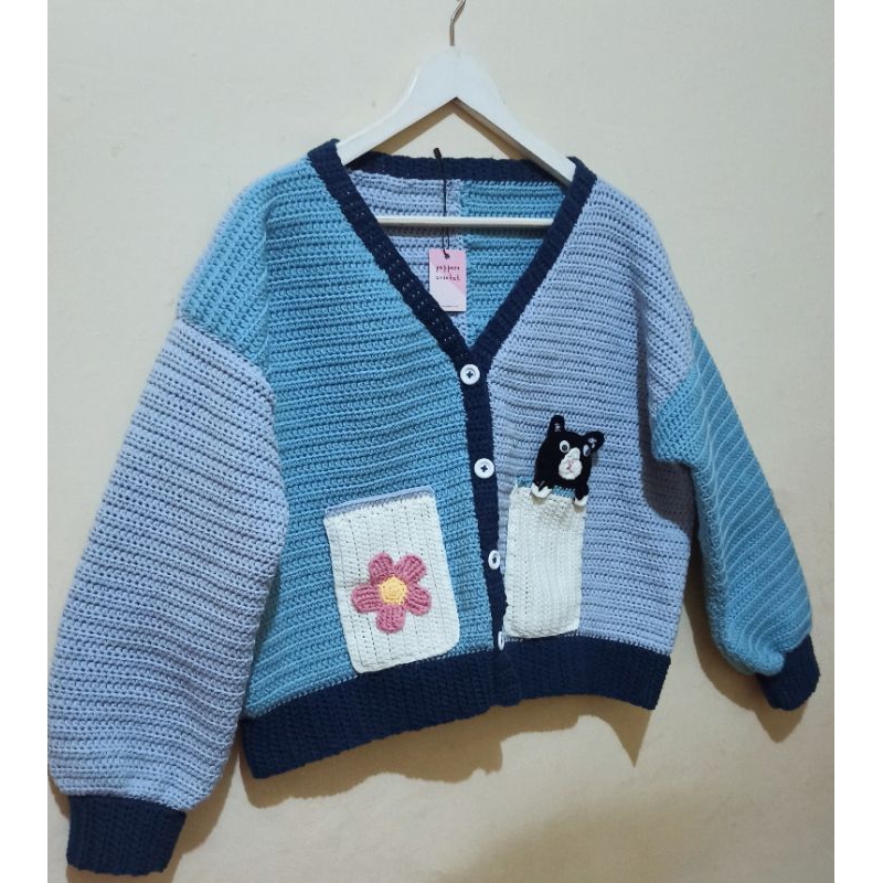 Crochet Cardigan/ Crochet Cardigan Custom/ Cardigan Rajut