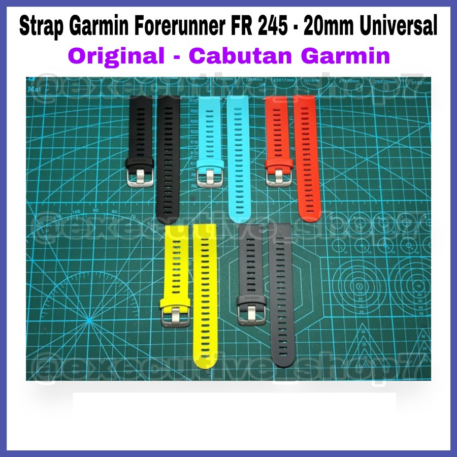 Strap Garmin Forerunner FR245 - 20mm Universal Original - Cabutan Garmin