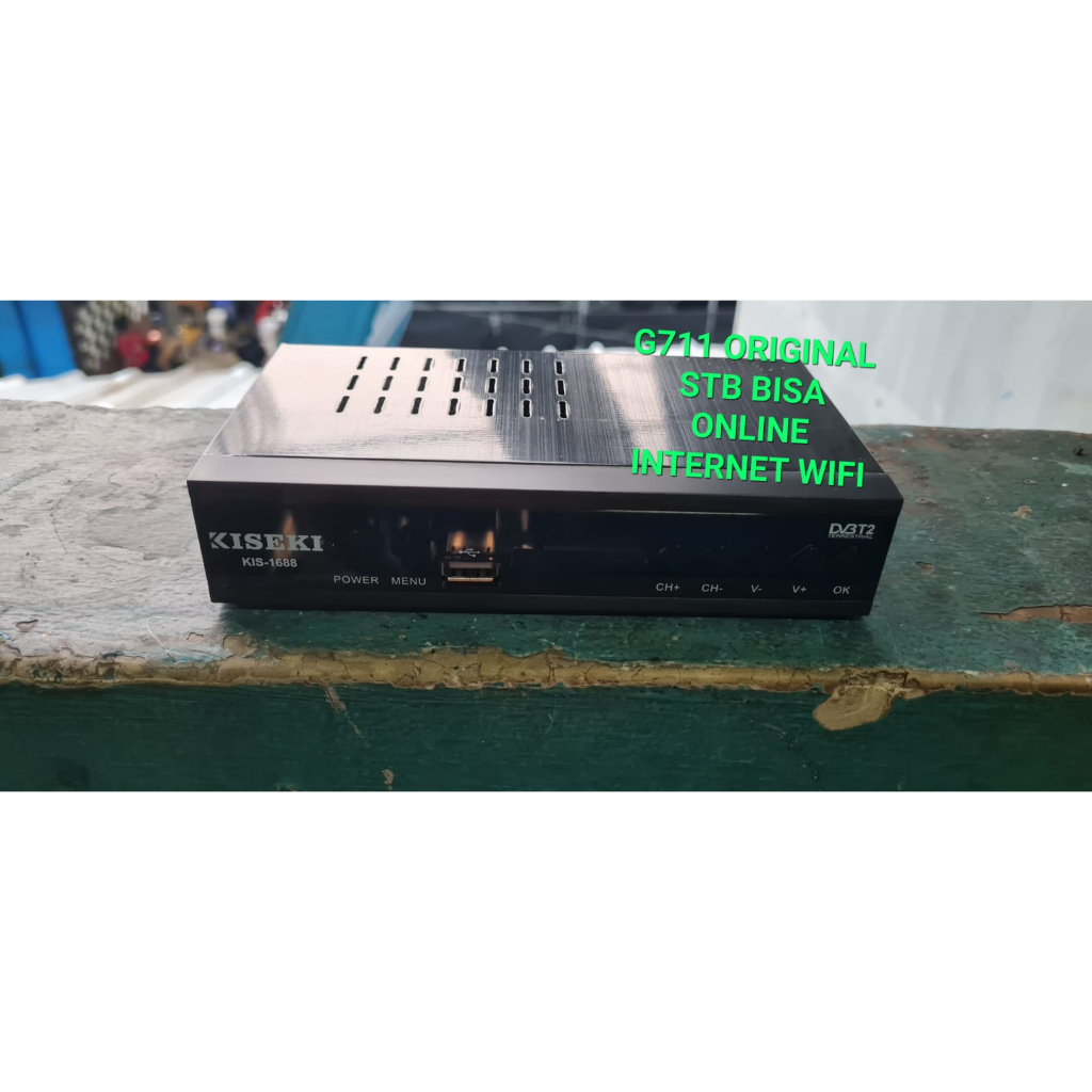 G711 ORIGINAL STB BISA ONLINE INTERNET WIFI BONUS KABEL HDMI SET TOP BOX KISEKI PENERIMA SIARAN TV D