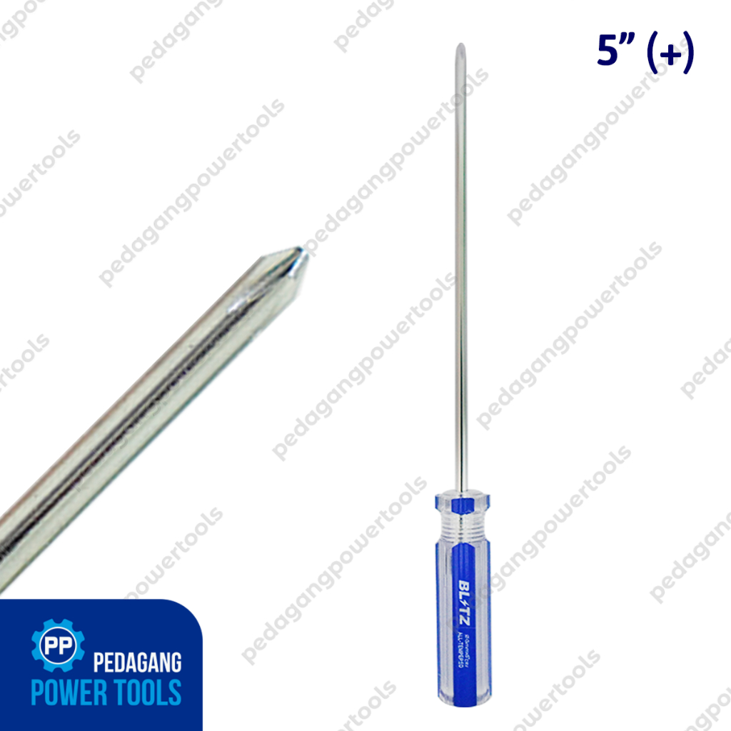 OBENG RADIO PLUS 5 INCH ELEKTRONIK HP JAM SCREWDRIVER KEMBANG - SATUAN
